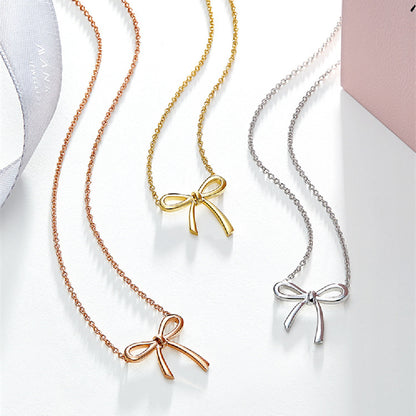 Dainty Bow Necklace