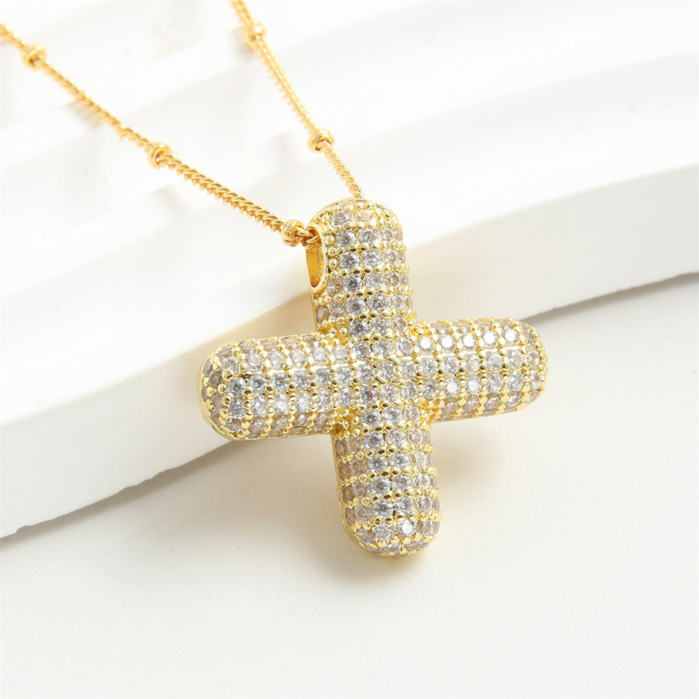 Diamond Bubble Initial Necklace