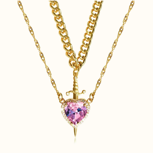 Heart & Sword Necklace